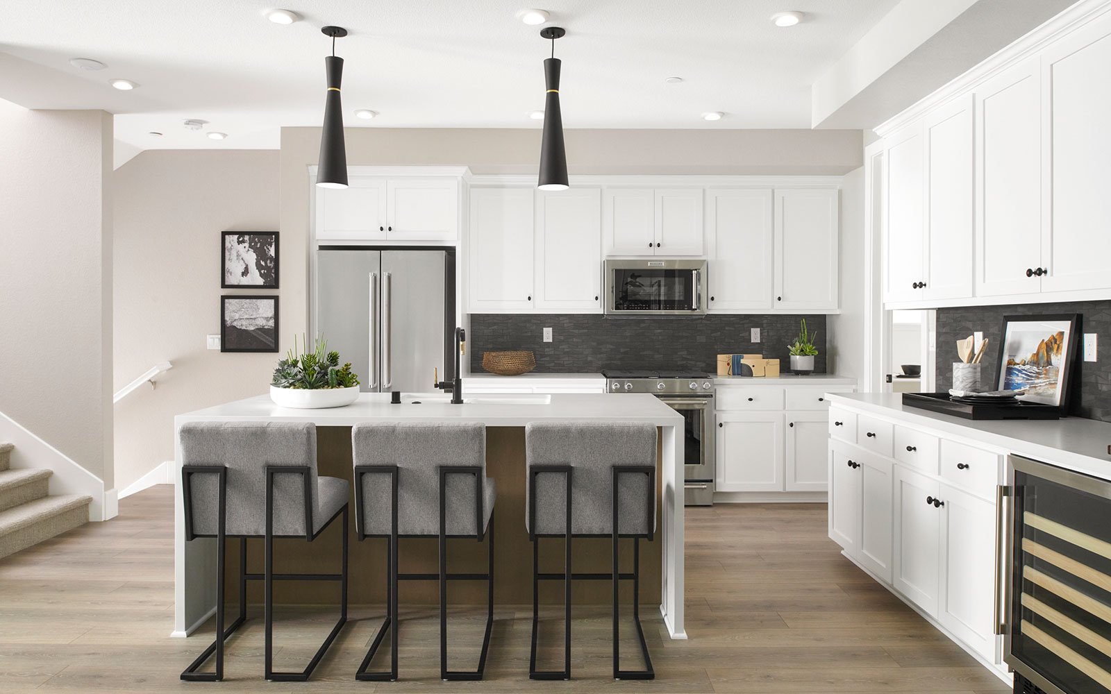 Residence 4 Kitchen Island | Broadway at Boulevard in Dublin, CA | Brookfield Residential