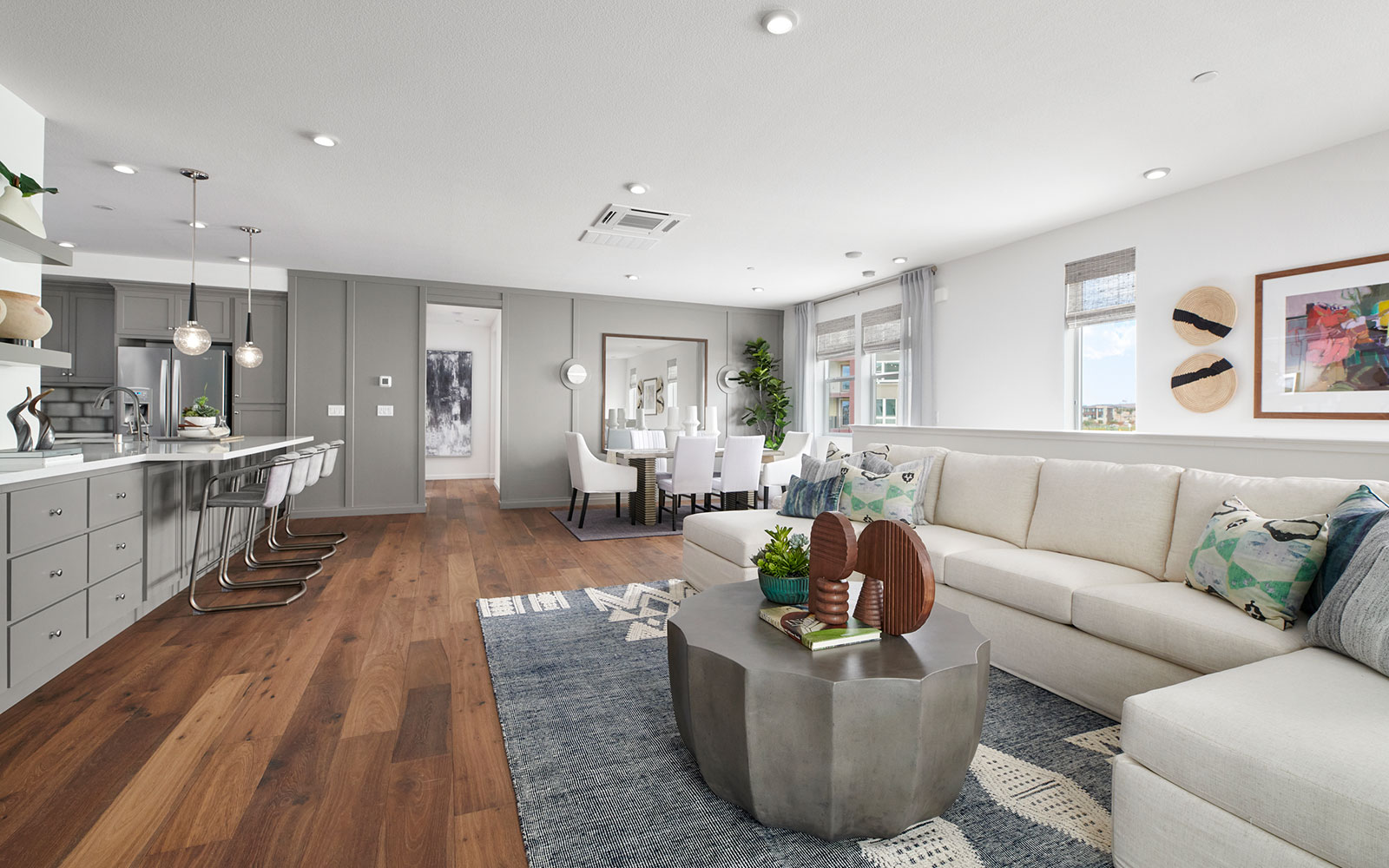 Residence 1 Great Room | Broadway at Boulevard in Dublin, CA | Brookfield Residential