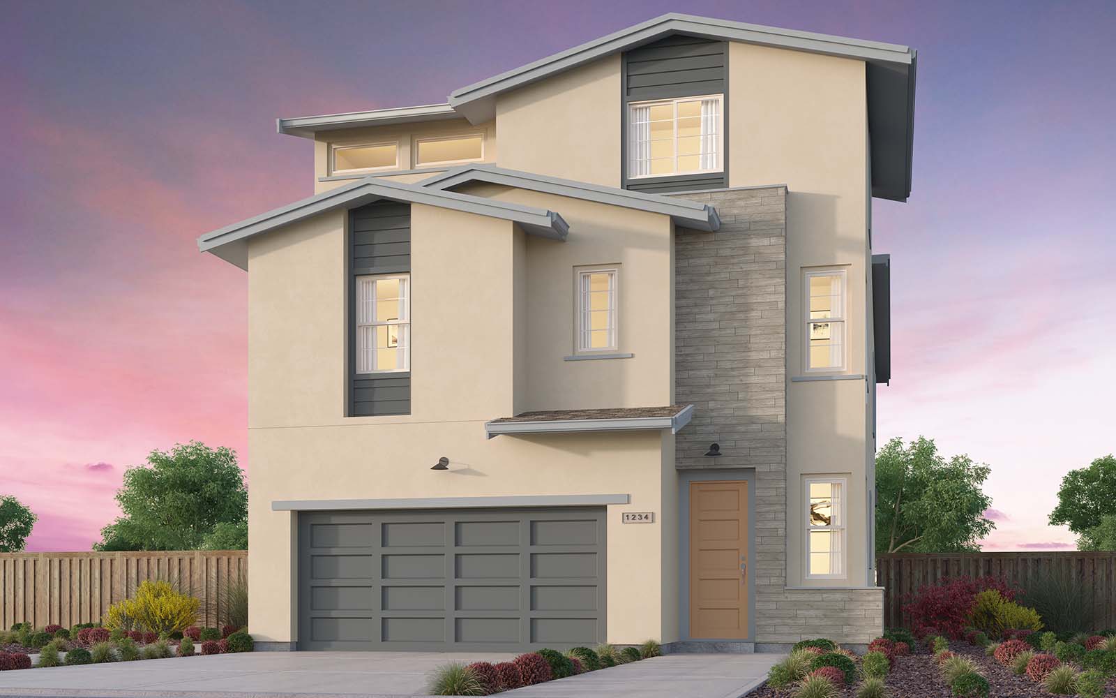 Residence 1X A Exterior | Melrose at Boulevard in Dublin, CA | Brookfield Residential