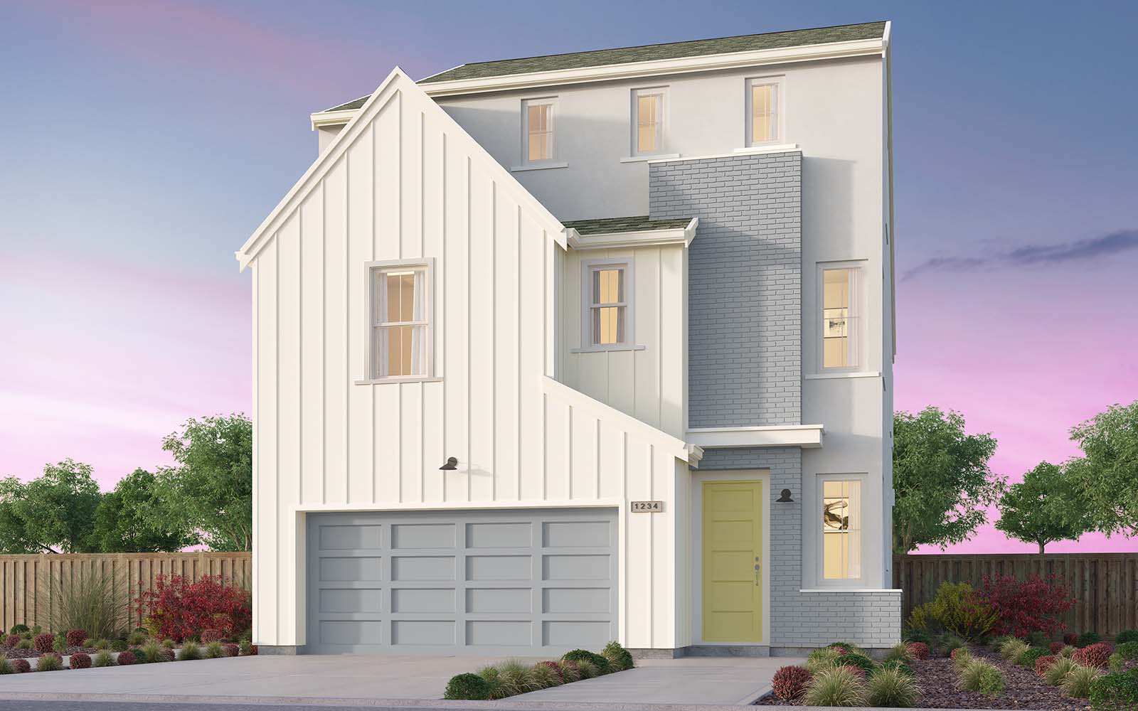 Residence 1X C Exterior | Melrose at Boulevard in Dublin, CA | Brookfield Residential